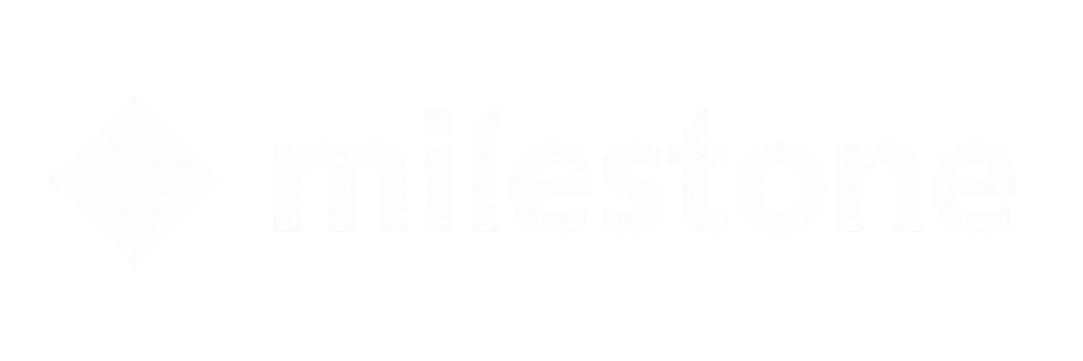 milestone logo white